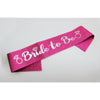 Love in Leather SAS001 Glittery Bride to Be Sash - Gold/Pink, Holographic Design