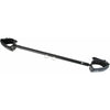 SHA017 Black Metal Bar Shackle with Leather Cuffs - Lockable Buckle - Extendable 45cm-63cm - BDSM Sex Toy for Couples - Intense Pleasure - Black - Adult Naughty Store