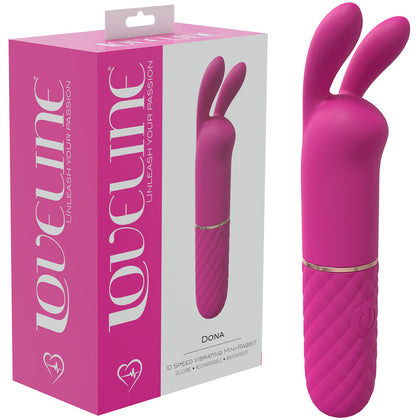 Experience Intense Pleasure with LuxePink Loveline Dona Pink 11 USB Rechargeable Mini Vibrator for Women - Model: Pink 11 - Clitoral Stimulation - Pink