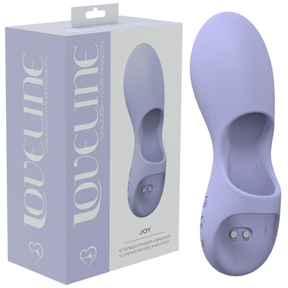 Introducing the Loveline Joy Lavender F1-10 USB Rechargeable Clitoral Finger Stimulator for Women - the Ultimate in Sensual Pleasure