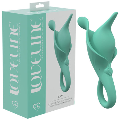 Loveline Lily Green USB Rechargeable Clitoral Stimulator - Model Number F1-10 - Female - Powerful & Discreet Pleasure - British Racing Green