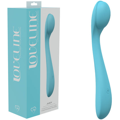 Loveline Blue21.5 USB Rechargeable Vibrator Model Blue21.5: Silky G-spot Pleasure for Her in Serene Blue - Adult Naughty Store