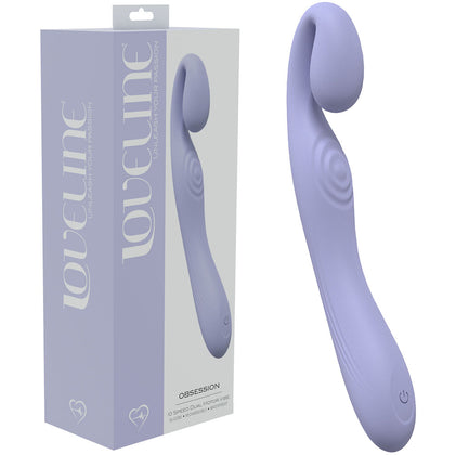 🌟 Introducing LOVELINE Obsession Lavender Silicone USB Rechargeable Vibrator 18.4cm - Model LC2001 - Female G-Spot and Clitoral Stimulation 🌟 - Adult Naughty Store