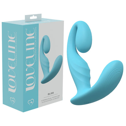 Loveline Bliss Blue USB Rechargeable Vibrator - Model BL11.5: Premium Women's Clitoral and G-Spot Stimulation Toy - Adult Naughty Store