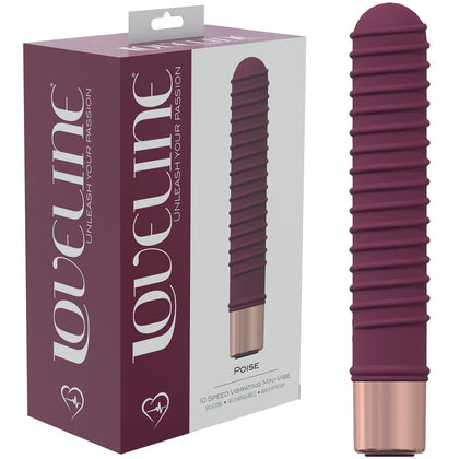 Loveline Poise Burgundy USB Rechargeable Mini-Vibrator Model 14.5CM - Women's Clitoral & G-Spot Stimulator - Adult Naughty Store