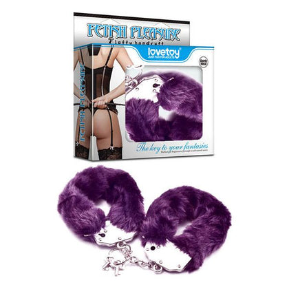 Introducing the Sensual Pleasure Fluffy Hand Cuffs - Model FPC-220: The Ultimate Stainless Steel Bondage Accessory for Exquisite Pleasure