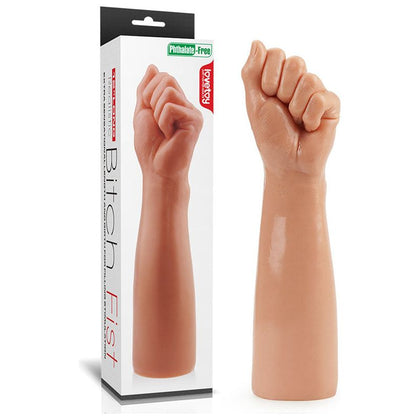 Introducing the Exquisite PleasureCo King's Delight 12'' Realistic Bitch Fist Dildo Model X1 - The Ultimate Advanced Fisting and Stretching Experience for All Genders - Designed for Deep Pleasure and Exploration - Lifelike Sensations - Jet Black