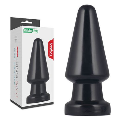 Introducing the Sensual Pleasure™ King Sized 7.5'' Anal Shocker - Model XJ-5000 for Advanced Anal Play - Unleash the Ultimate Backdoor Thrills - Deep Black