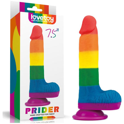 Prider 7.5'' Silicone Dildo - Model PDR-75 - Unleash Your Inner Pride - Gender-Neutral Pleasure - Rainbow