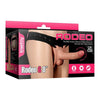 Rodeo G 8'' Silicone Hollow Strap-On Dildo - Realistic Lifelike Pleasure for Couples - Black - Adult Naughty Store