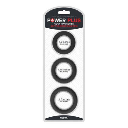 Power Plus Soft Silicone Snug Ring - Premium Cock Ring for Enhanced Erections and Extended Pleasure (Model: PPSR-001) - Male - Intensify Sensations and Enhance Stamina - Black - Adult Naughty Store