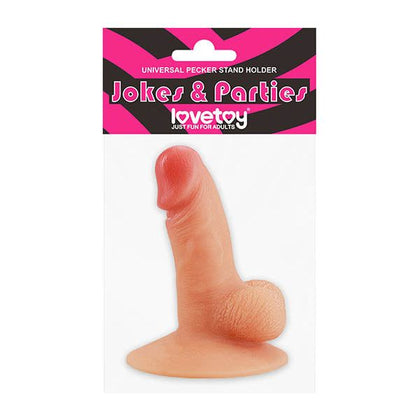 Jokes & Parties Universal Pecker Stand Holder - Premium Silicone Penis Shaped Phone and Tablet Stand - Model X123 - For Hens Parties and Fun Gifts - Hands-Free Device Holder - Reusable - Pink