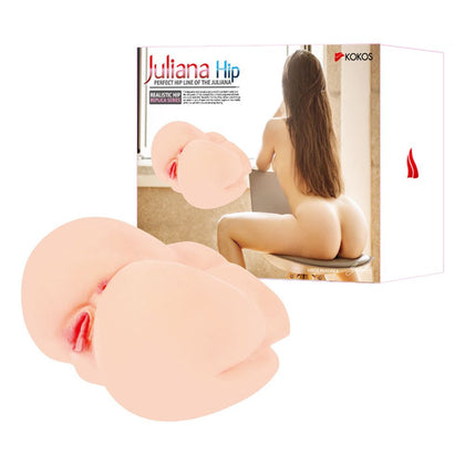 Kokos Real Hip Juliana - Premium Realistic Skin Sensation Sex Toy - Model J-18 - Female - Vagina and Anal Pleasure - Soft Beige Color