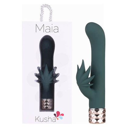 Maia Kusha Dual Motor Silicone Vibrator - Model KUSHA-001 - Women's G-Spot and Clitoral Pleasure - Crystal Gems Collection - Lavender