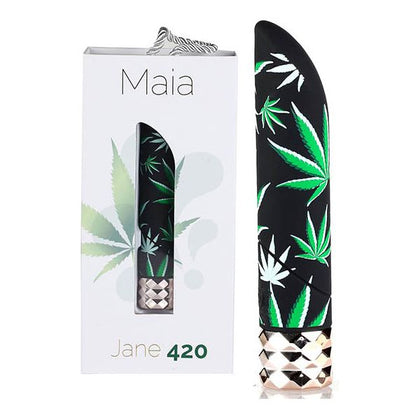 Divine Pleasure: Maia Jane 420 Vibrating 25-Function Bullet - Powerful Luxury Silicone Bullet Vibrator for Women - Purple