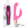 Maia Maui 420 Rechargeable Silicone Bendable Rabbit Vibrator - Dual Motors, 10 Vibrating Pulsations - Medical Grade Silicone - Waterproof - Pot Leaf Stimulator - USB Rechargeable - For Intense Pleasure - Black