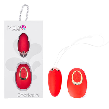 Luxe VibraTech Red USB Rechargeable Vibrating Egg with Wireless Remote - Model EGG-20 - Unisex Clitoral Stimulation Toy in Strawberry Red