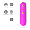 Maia Novelties GIGGLY 10-Function Super-Charged Mini-Bullet Vibrator - Model MNB-10 - For Women - Clitoral Stimulation - Sensual Pink - Adult Naughty Store