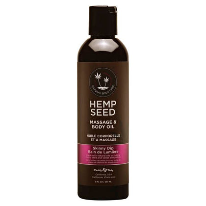Earthly Body Hemp Seed Massage & Body Oil - Luxurious and Nourishing Skin Therapy in Exotic Fragrances
