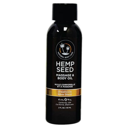 Earthly Body Hemp Seed Massage & Body Oil - Sensual Massage Oil for All Genders - Moisturizing and Nourishing - Relaxing Aromatherapy - Non-Greasy Formula - 8 fl oz - Lavender Scented - Adult Naughty Store