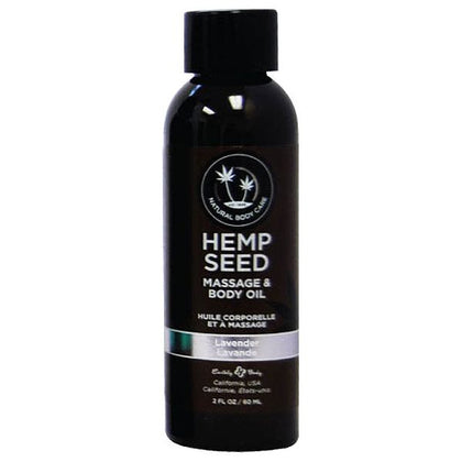 Earthly Body Hemp Seed Massage & Body Oil - Exquisite Blend for Sensual Relaxation - Vegan, Natural Ingredients, Non-Greasy Formula - Almond, Hemp, Apricot Oils - Rosemary Infused - Grapeseed Antioxidants - 5 Fragrances - Skin Nourishing Elixir