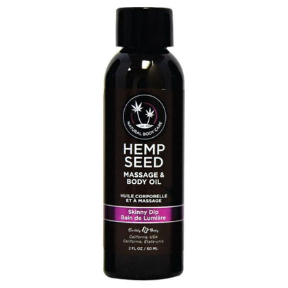 Earthly Body Hemp Seed Massage & Body Oil - All-Natural, Vegan, and Nourishing Skin Care Solution for Sensual Massages - Soothes and Rejuvenates with Exotic Fragrances - Non-Greasy Formula fo - Adult Naughty Store