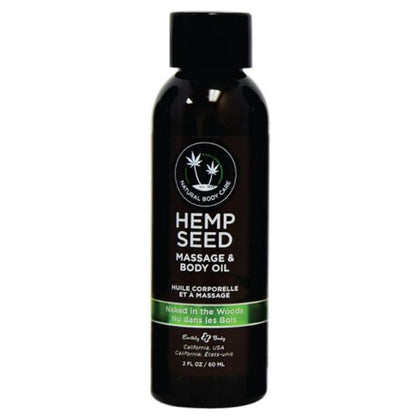 Earthly Body Hemp Seed Massage & Body Oil - Sensual Massage Oil for Relaxation and Intimate Pleasure
