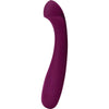Arc Plum - Powerful Curved Silicone G-Spot and Clitoral Vibrator for Women - Model ARC-001 - Deep Purple