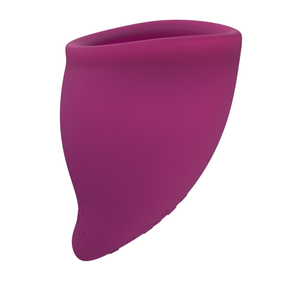 Fun Cup Size B - Silicone Menstrual Cup for Comfortable and Eco-Friendly Period Protection - Model B, Purple