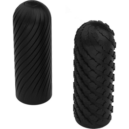 Arcwave Ghost Reversible Textured Stroker - Model AWG-1001 - Male Masturbation Toy for Enhanced Orgasm - Dual Pleasure Surfaces - Black