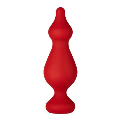 Introducing the PleasureMax F-30 Red L Tapered Anal Toy for Men and Women - Ultimate Satisfaction in Ruby Red! - Adult Naughty Store