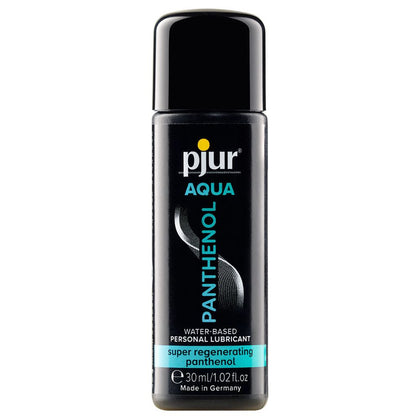 pjur Aqua Panthenol Water-Based Lubricant for Intimate Pleasure - Model: 30 ml Bottle - Gender-Neutral - Enhanced Skin Care and Long-Lasting Moisture - Clear