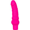 Introducing the Power Stud Curvy Rechargeable Silicone Vibrator - Model PS-1001 - Pink (For Her) - Adult Naughty Store