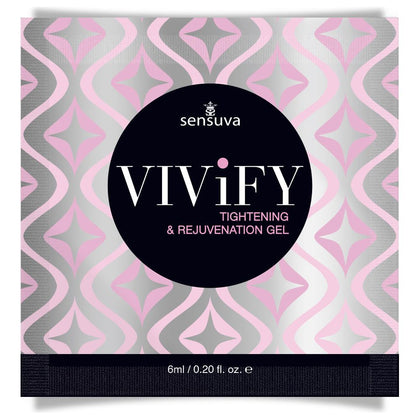 Vivify V-Tight Gel 6ml Single Use Pillow Packet - Intimate Rejuvenation for Women - Enhances Friction and Sensation - Hydrating and Skin-Protecting Formula - Not for Oral or Anal Use - Pregna - Adult Naughty Store