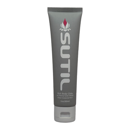 SUTIL Rich Body Glide 60ml: Luxe Anal Lubricant, Model SUT106, Unisex, Long-lasting & Aphrodisiac, Clear - Adult Naughty Store