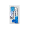 Adam's Sinful Pleasures Two Tone PVC Dong Model 8 - Unisex Dildo for Satisfying Anal and Vaginal Stimulation in Clear/Blue