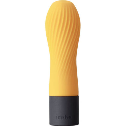 Iroha Zen Yuzucha Orange Silicone Clitoral and G-Spot Vibrator - Model X1 - Women's Pleasure - Sunset Yellow - Adult Naughty Store