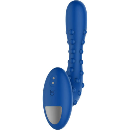 Introducing the Studded Pro Massager - Blue: The Ultimate Pleasure Powerhouse for Prostate Stimulation!