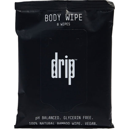 Introducing Drip Body Wipes 8 Pouch: Premium Biodegradable Botanical Body Wipes for Gentle Cleansing and Refreshment