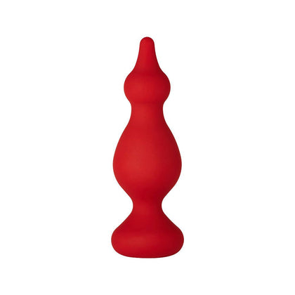 Introducing the SensiPleasure F-30: Red Tapered Anal Toy for Men and Women - Ultimate Pleasure Experience - Adult Naughty Store