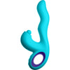 Klio Turquoise Power5 Internal Thumping and Vibration G-Spot Stimulator - Model KT-5T - Women's Pleasure Toy - Aqua Blue - Adult Naughty Store