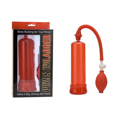 Introducing the Red PleasureMax Penis Enlarger Pump - Model X1 for Men - Enhance Size, Performance, and Confidence