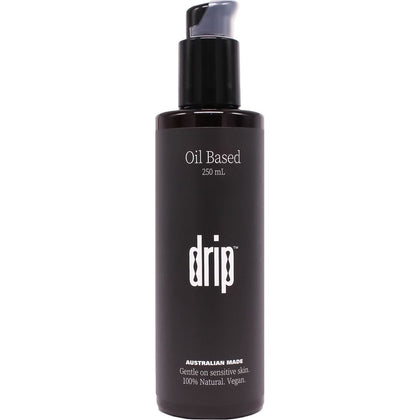 Drip Oil Based 250ml - Luxurious Organic Coconut Oil Lubricant for Intimate Massage and Play - Model: Drip250 - Unisex - Enhances Sensual Pleasure - Clear