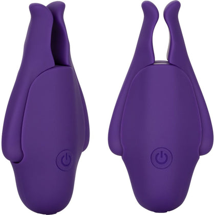 Nipplettes Rechargeable Nipple Clamps - Model NR-12 - Unisex - Intense Nipple Stimulation - Purple