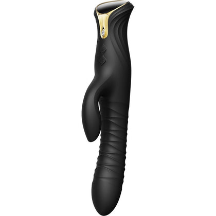 ZALO MOSE Obsidian Black Dual-Stimulating Rabbit-Style Massager - Model M1 - For Women - Intense G-Spot and Clitoral Pleasure