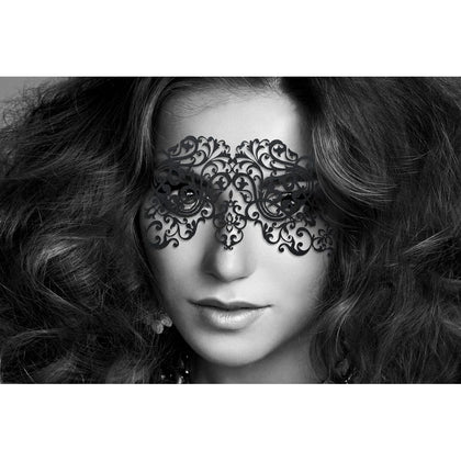 Bijoux Indiscrets Dalila Eyemask - Seductive Vinyl Mask for Sensual Nights - Model DLM001 - Women - Intriguing Pleasure Accessory - Black