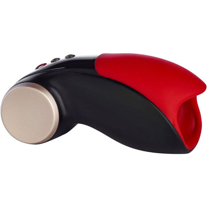 Introducing the Cobra Libre II Black/Red USB Penis Massager for Men - Unleash Unparalleled Pleasure!