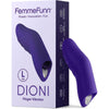 Introducing the Dioni Large Dark Purple Vibrating Finger Sleeve - Model D-2000: Unleash Pleasure at Your Fingertips! - Adult Naughty Store