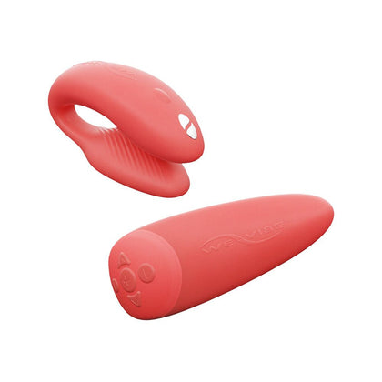 We-Vibe Chorus Coral Clitoral G-Spot Vibrator - Ultimate Hands-Free Pleasure for Couples - Model C-451 - Female - Dual Stimulation - Cosmic Pink