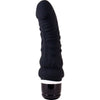 Introducing the Luxurious PleasureCo Silicone Thick Classic Rechargeable Black Vibrator - Model V-7X: Ultimate Pleasure for All Genders! - Adult Naughty Store